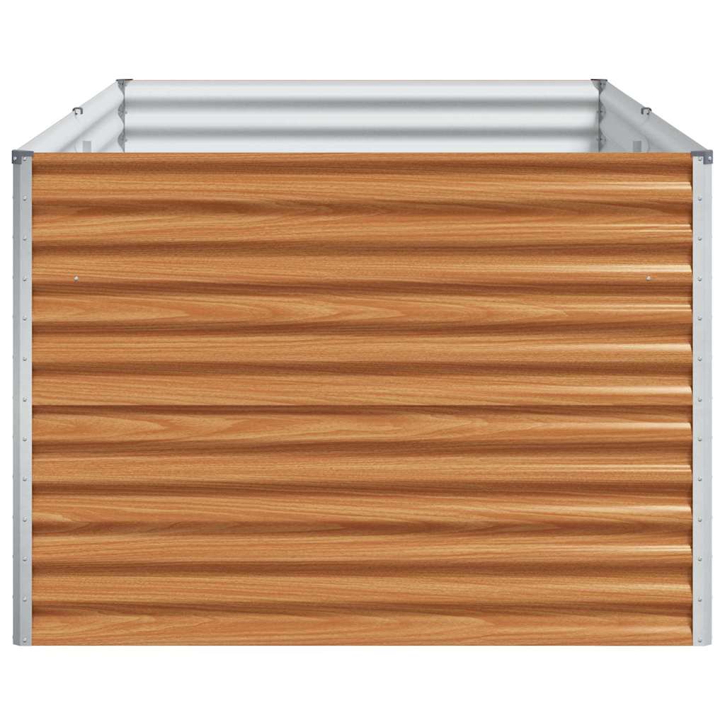 Høybed Lys Brun 195 x 100 x 68 cm Galvanisert Stål