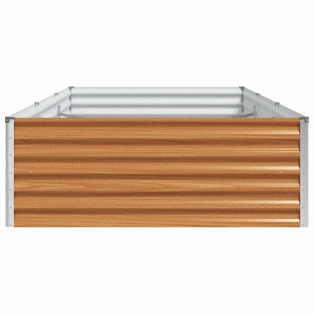 Høybed Lys Brun 290 x 100 x 36 cm Galvanisert Stål