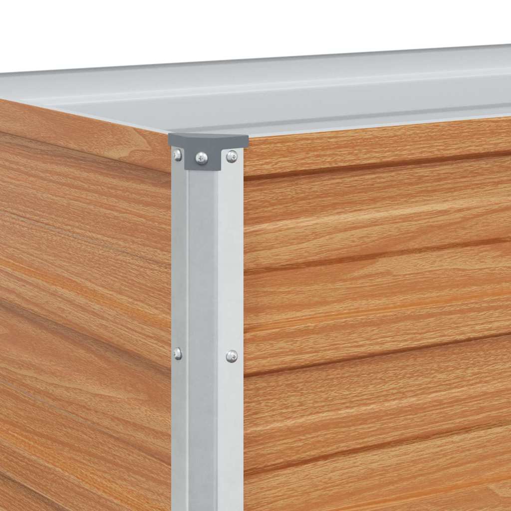 Høybed Lys Brun 100 x 40 x 45 cm Galvanisert Stål