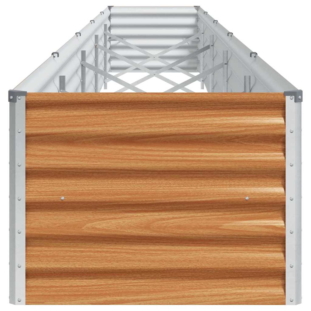 Høybed Lys Brun 485 x 50 x 36 cm Galvanisert Stål