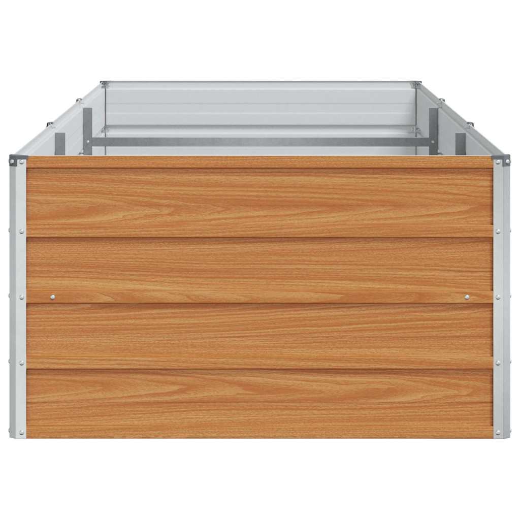 Høybed Lys Brun 240 x 80 x 45 cm Galvanisert Stål