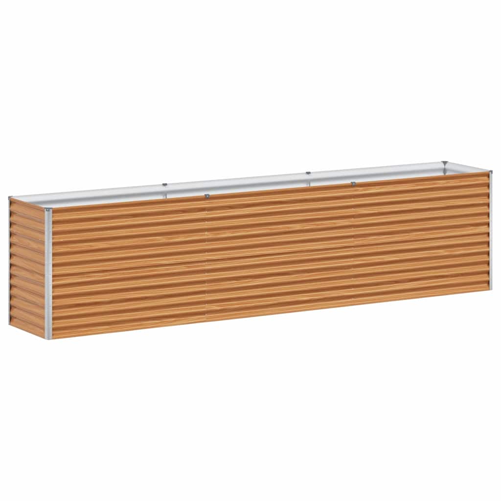 Høybed Lys Brun 290 x 50 x 68 cm Galvanisert Stål