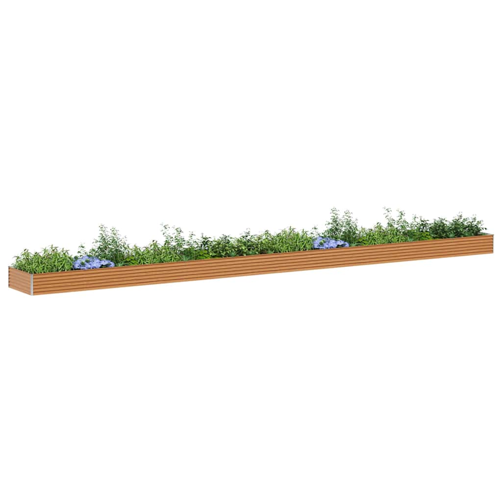 Høybed Lys Brun 970 x 100 x 36 cm Galvanisert Stål