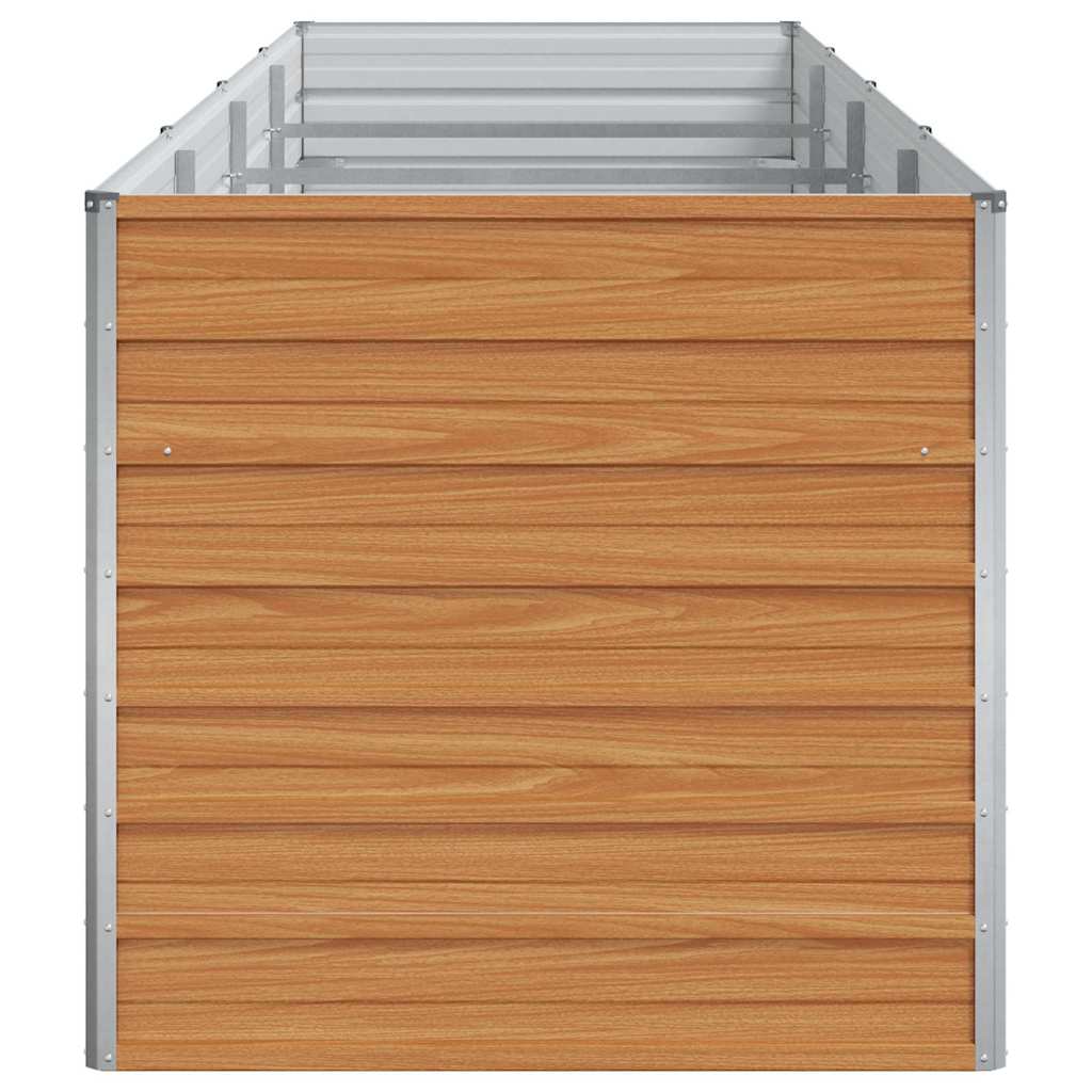 Høybed Lys Brun 320 x 80 x 77 cm Galvanisert Stål