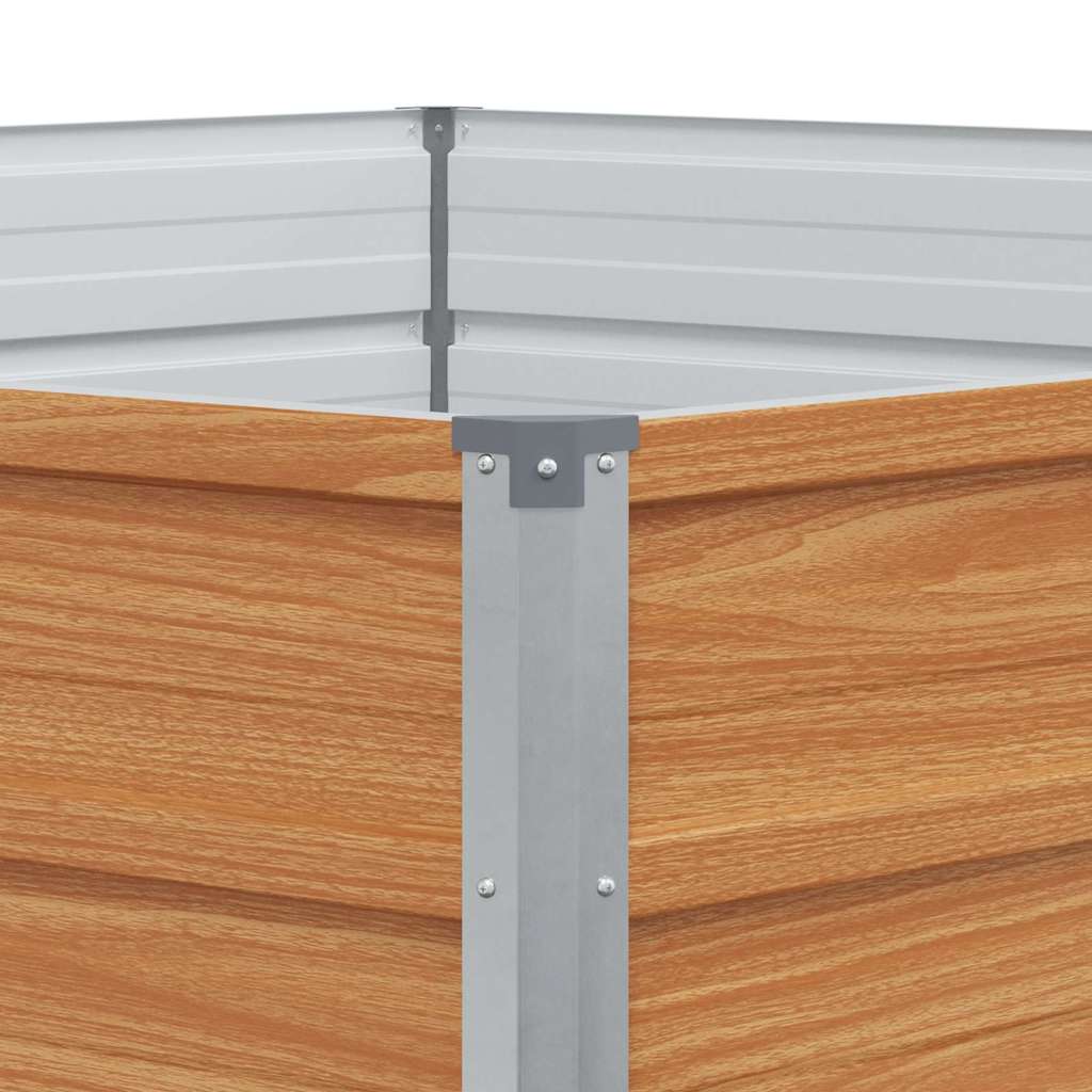 Hevet Hagebed Trelignende utseende 129 x 129 x 45 cm