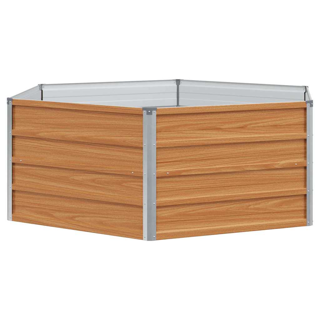 Hevet Hagebed Trelignende utseende 129 x 129 x 45 cm