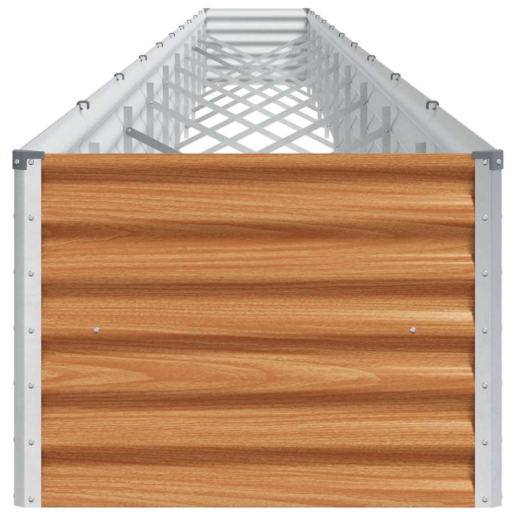 Høybed Lys Brun 970 x 50 x 36 cm Galvanisert Stål