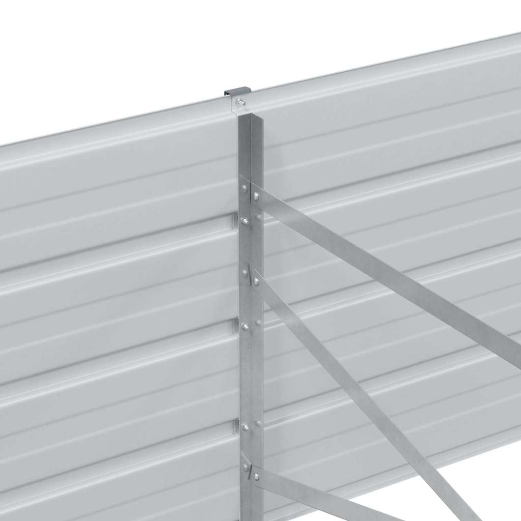 Høybed Lys Brun 480 x 80 x 45 cm Galvanisert Stål