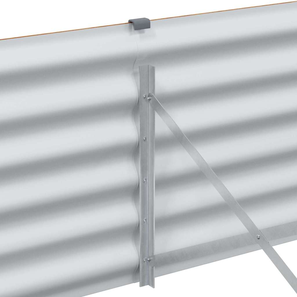 Høybed Lys Brun 775 x 100 x 36 cm Galvanisert Stål