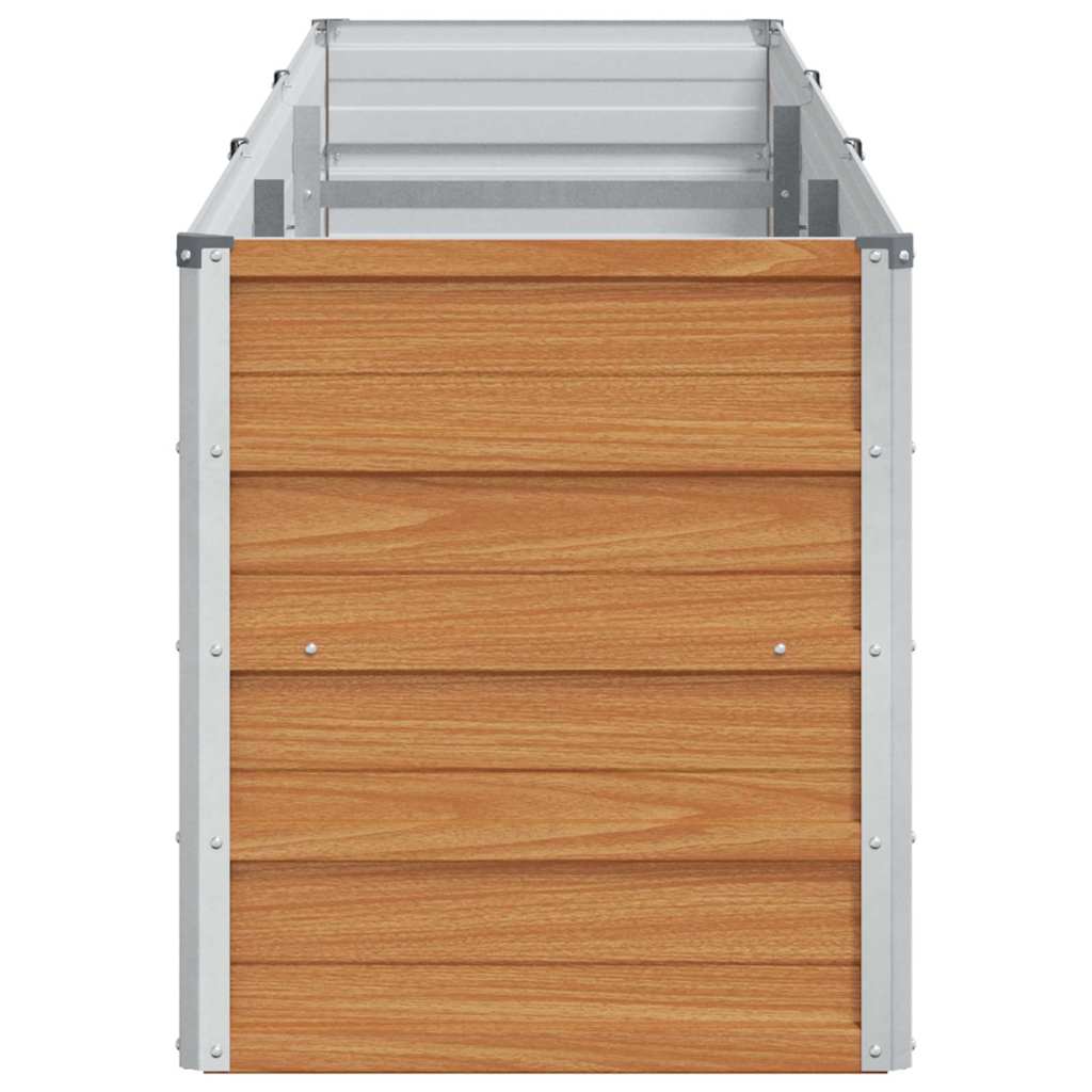 Høybed Lys Brun 240 x 40 x 45 cm Galvanisert Stål