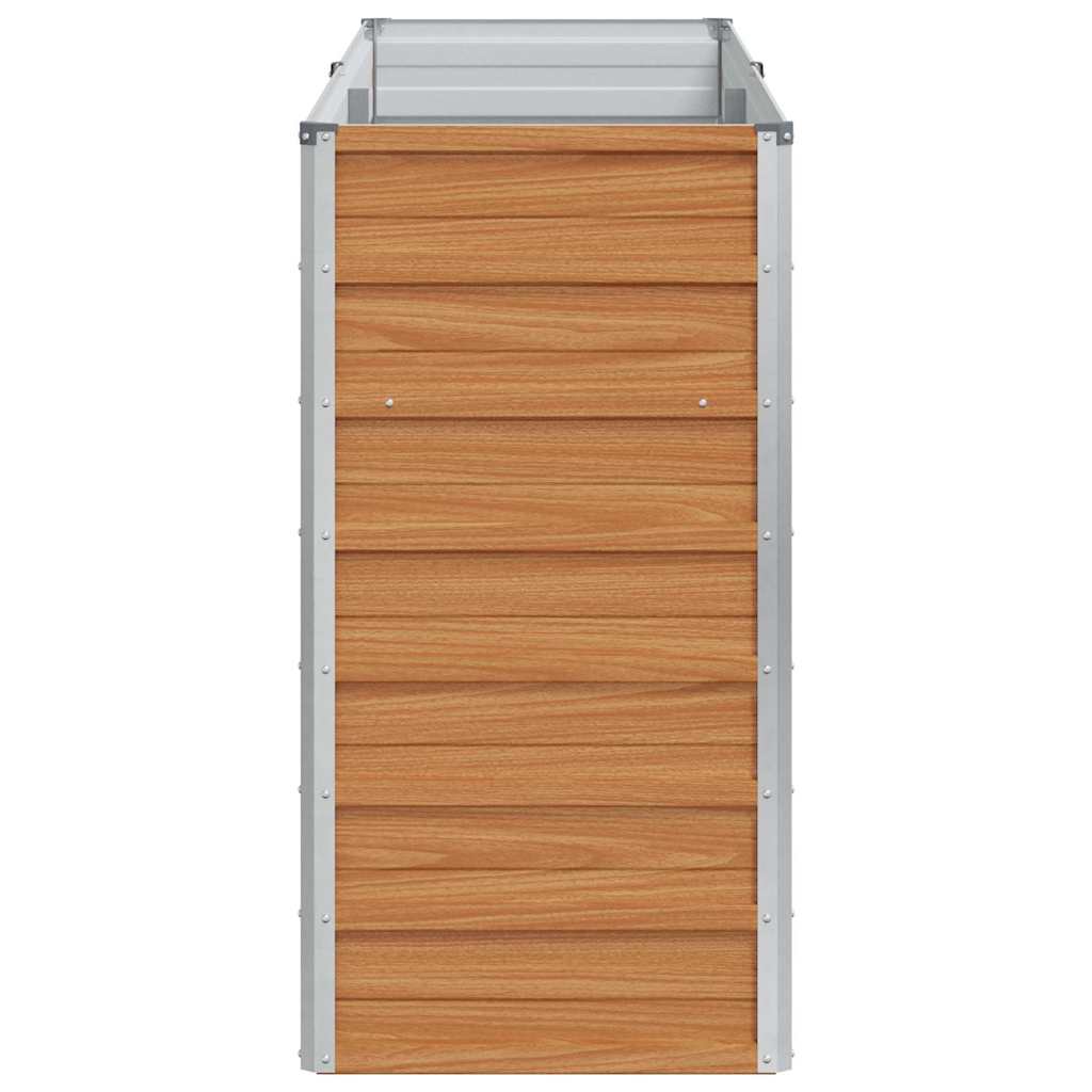 Høybed Lys Brun 160 x 40 x 77 cm Galvanisert Stål