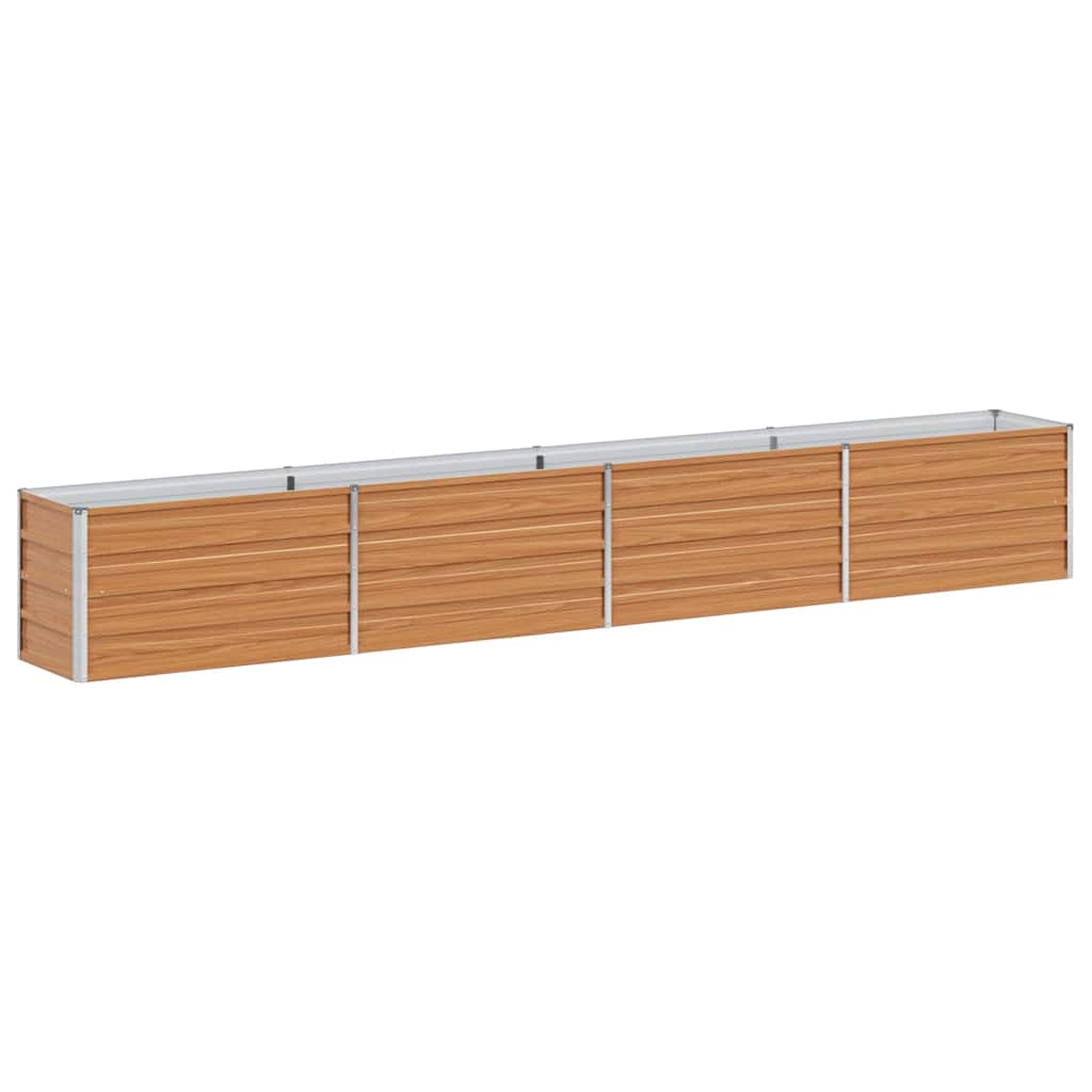 Høybed Lys Brun 320 x 40 x 45 cm Galvanisert Stål