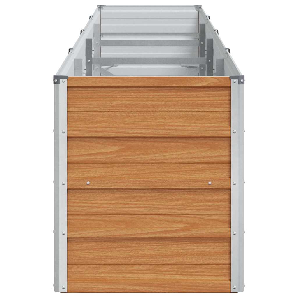 Høybed Lys Brun 320 x 40 x 45 cm Galvanisert Stål