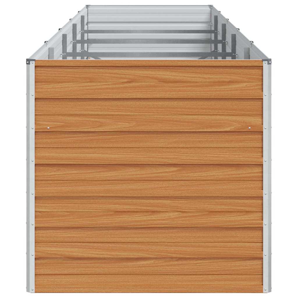 Høybed Lys Brun 400 x 80 x 77 cm Galvanisert Stål