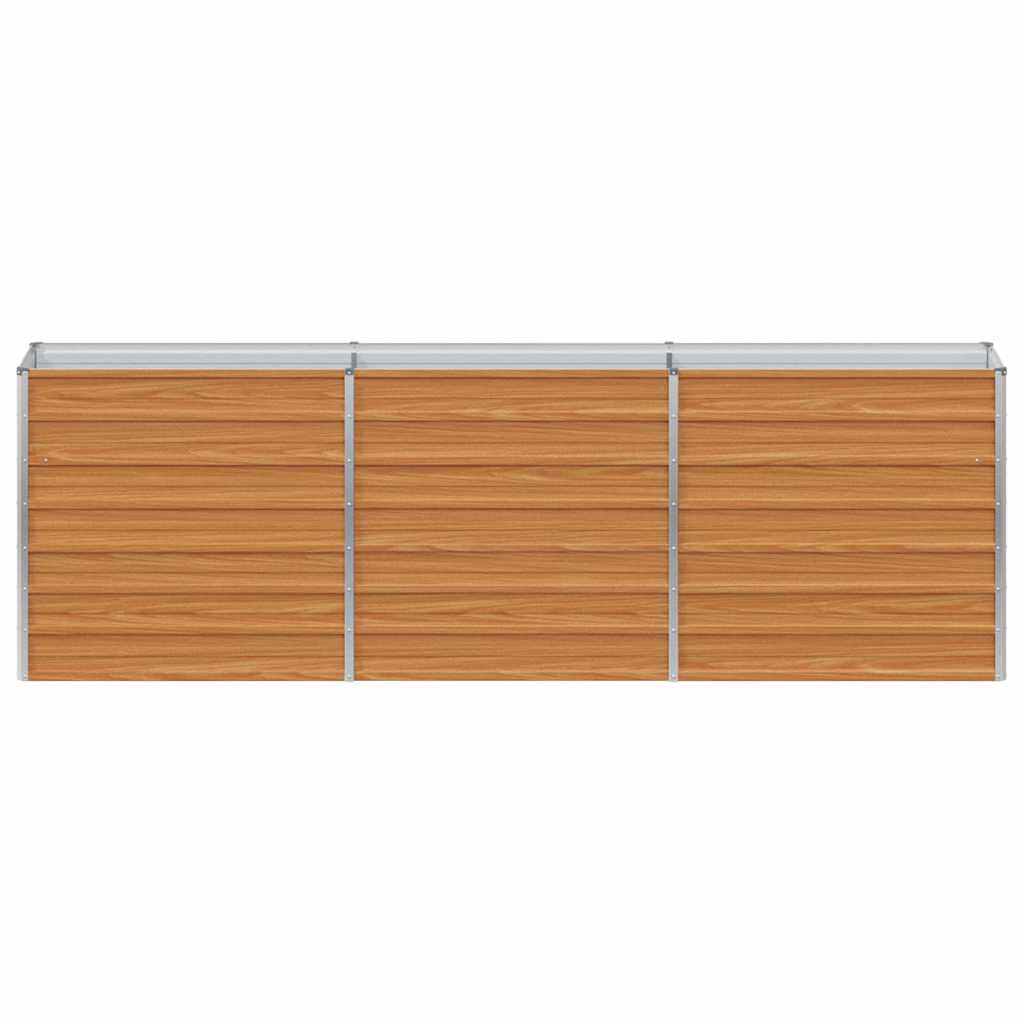 Høybed Lys Brun 240 x 40 x 77 cm Galvanisert Stål