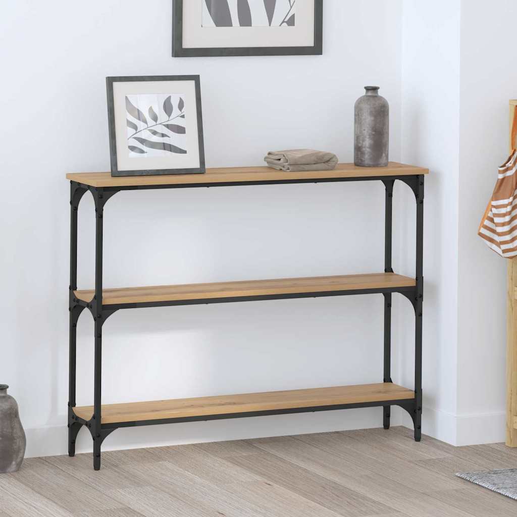 Konsollbord artisan eik 100 x 22.5 x 75 cm Konstruert tre
