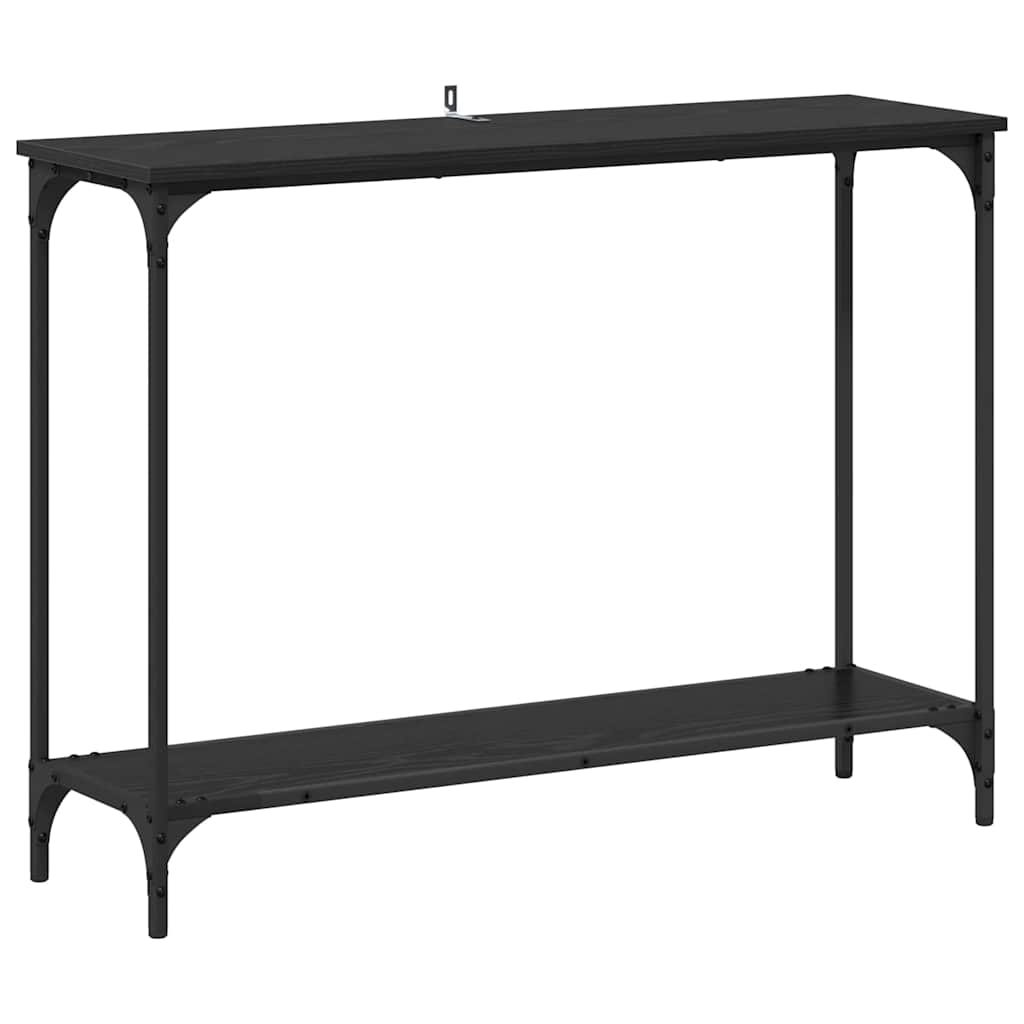 Konsollbord Svart eik 101 x 30.5 x 75 cm Konstruert tre