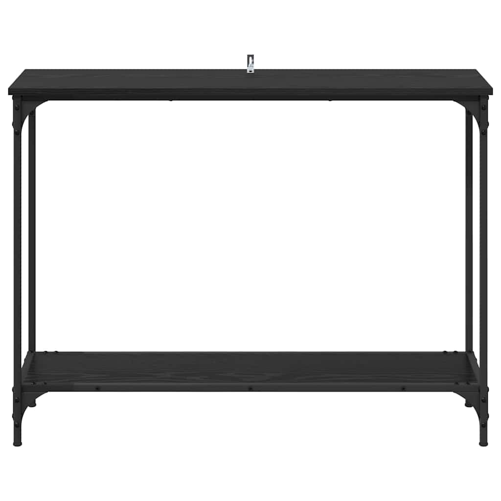 Konsollbord Svart eik 101 x 30.5 x 75 cm Konstruert tre