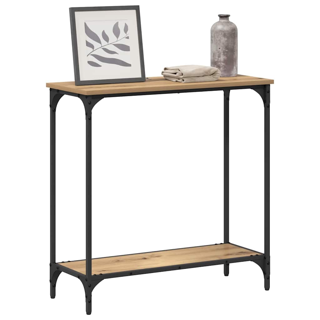 Konsollbord artisan eik 75 x 30.5 x 75 cm Konstruert tre