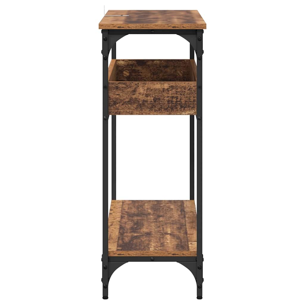 Konsollbord Gammelt tre 100 x 29 x 75 cm Konstruert tre