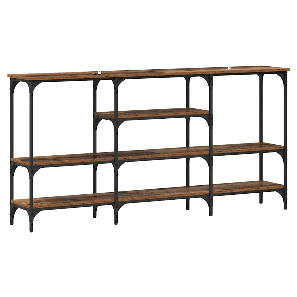 Konsollbord Gammelt tre 160 x 29 x 80 cm Konstruert tre