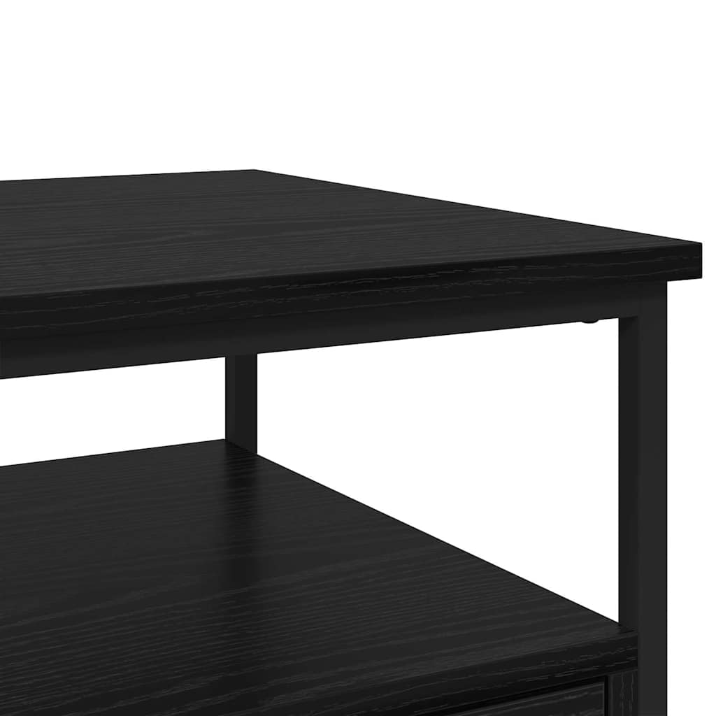 Nattbordskap 2 pcs Svart eik 40 x 42 x 56 cm Konstruert tre