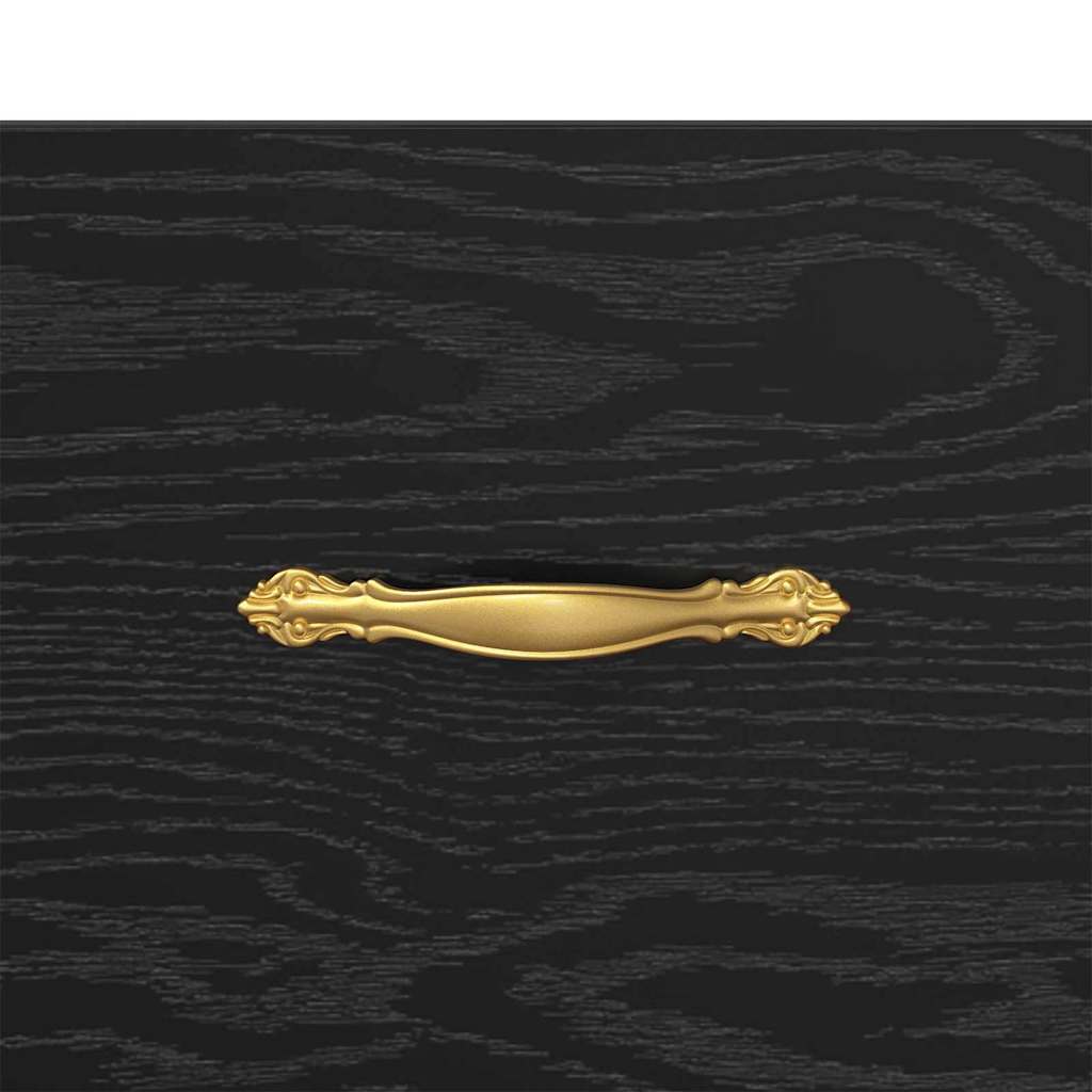 Nattbordskap Svart eik 40 x 35 x 47.5 cm Konstruert tre