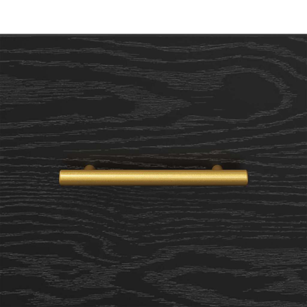 Nattbordskap 2 pcs Svart Eik 40 x 35 x 47,5 cm Konstruert tre