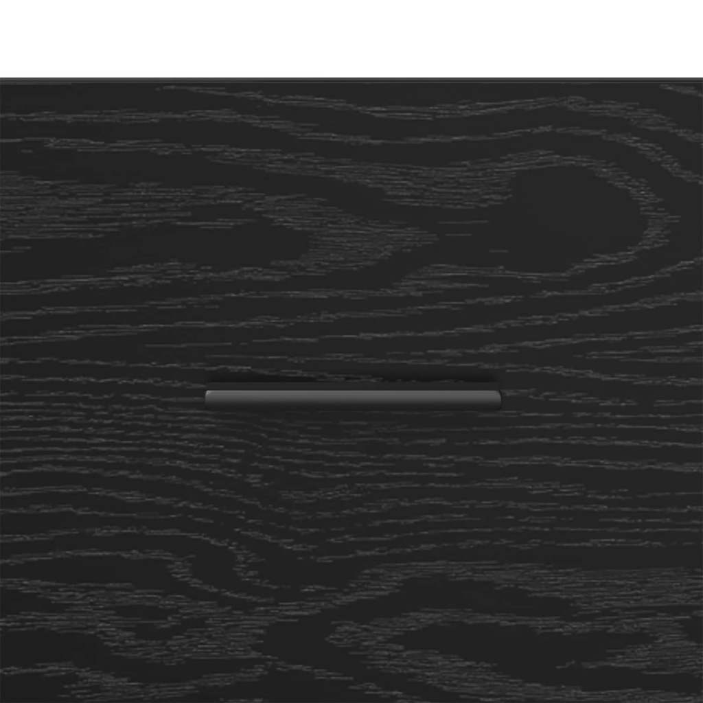 Nattbordskap 2 pcs Svart eik 40 x 35 x 47.5 cm Konstruert tre