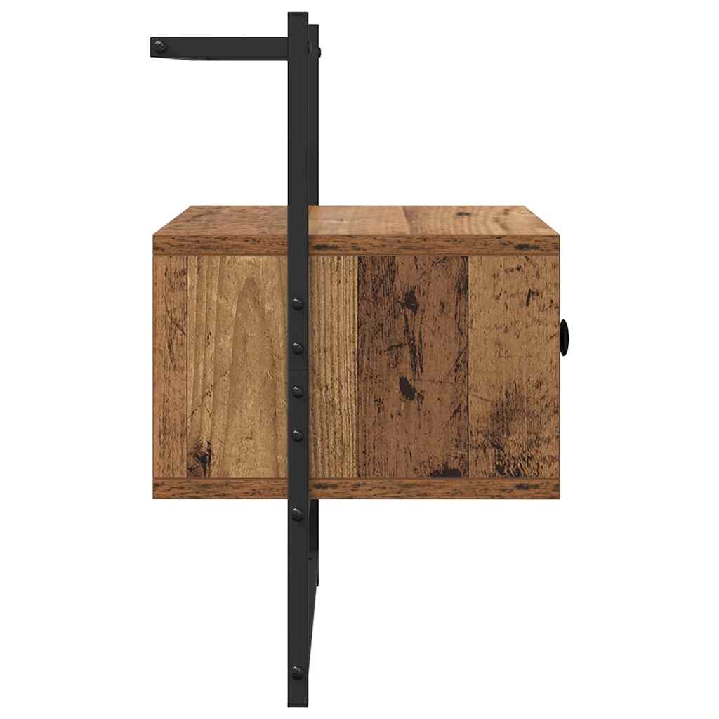 Nattbordskap 2 pcs Gamle tre 35 x 30 x 51 cm Konstruert tre