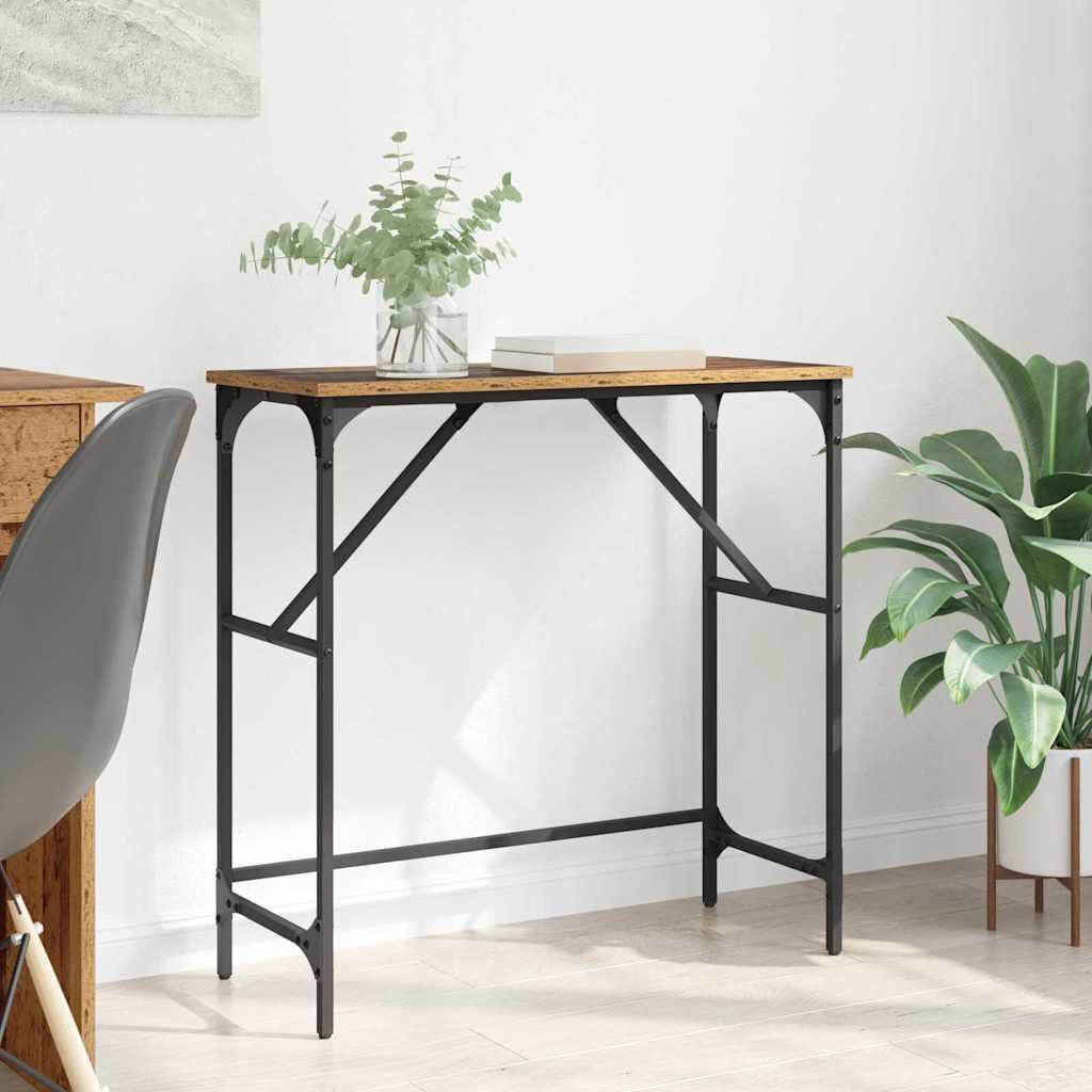 Konsollbord Gammelt tre 75 x 32 x 75 cm Konstruert tre