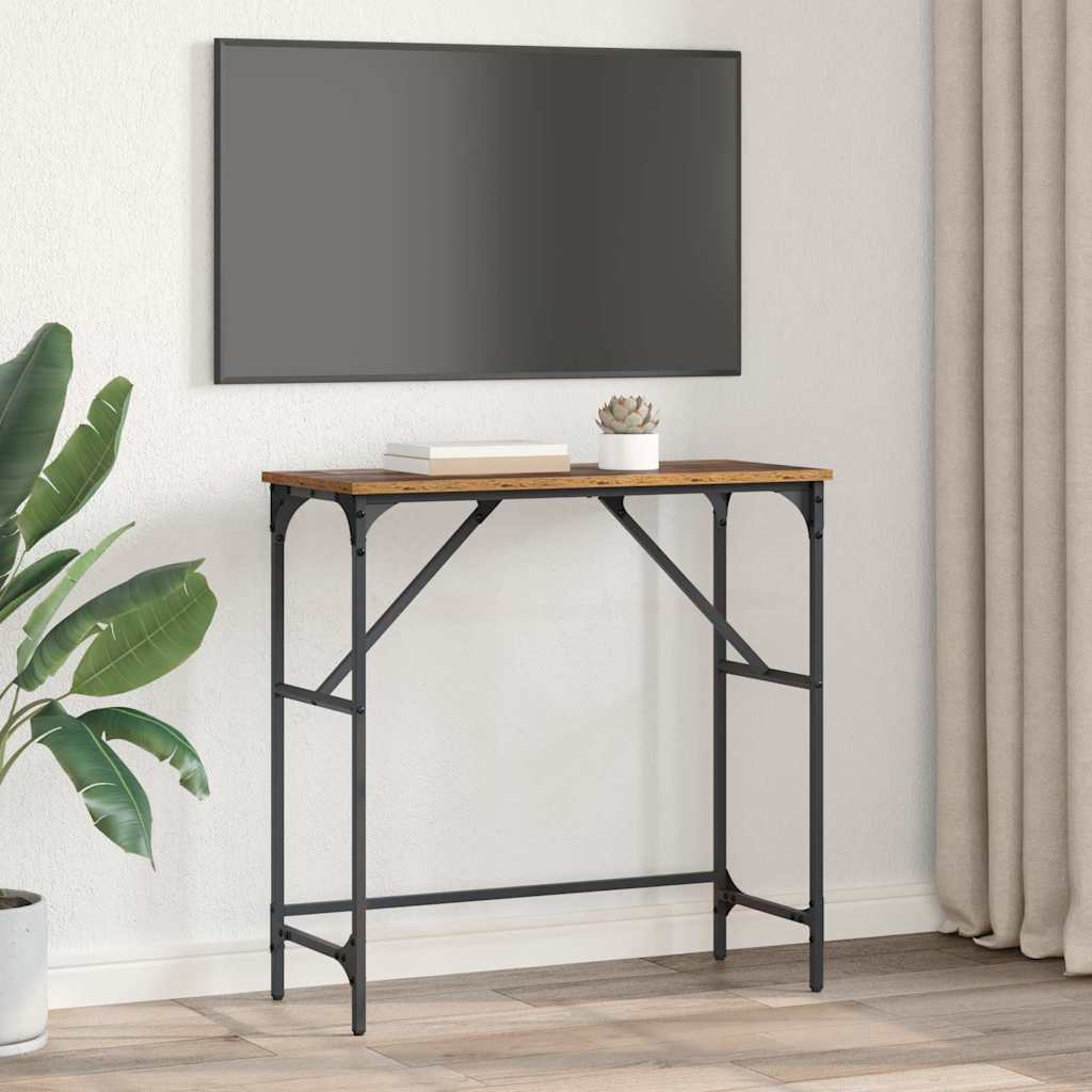 Konsollbord Gammelt tre 75 x 32 x 75 cm Konstruert tre