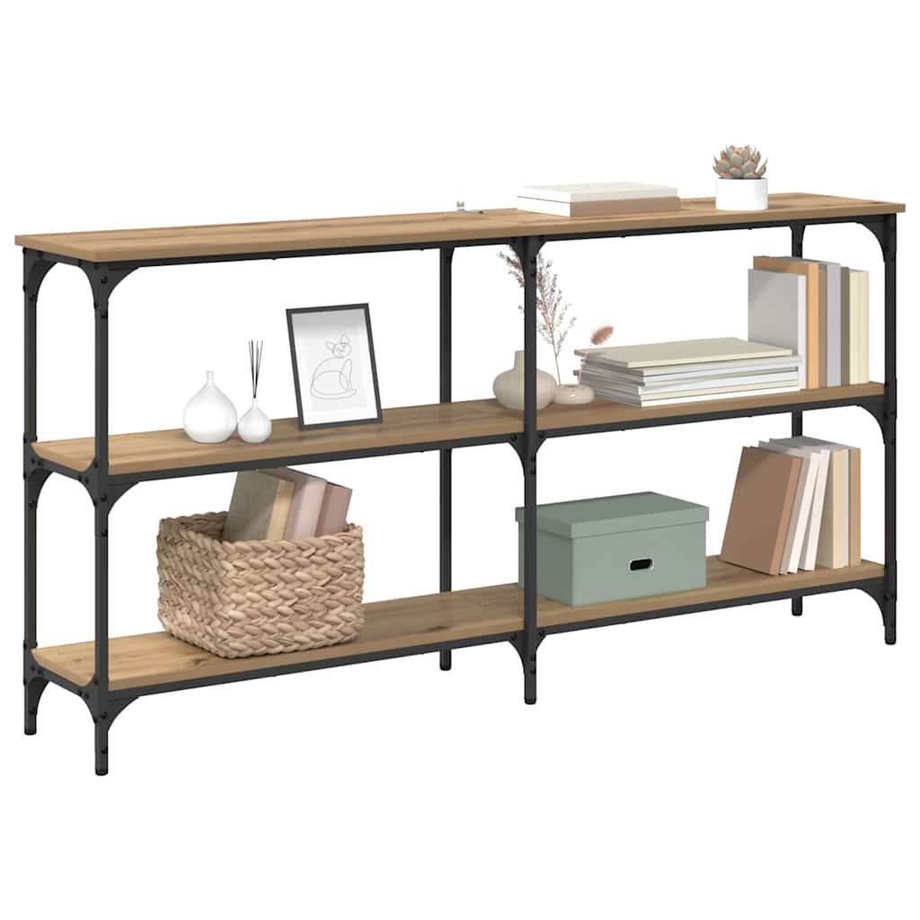 Konsollbord Artisan Eik 150 x 29 x 75 cm Ingeniørtre og metall