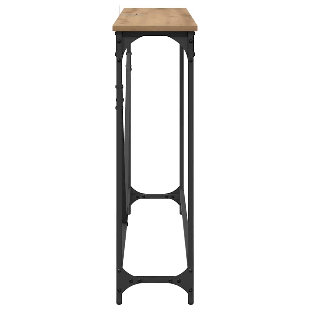 Konsollbord artisan eik 102 x 22.5 x 75 cm Konstruert tre