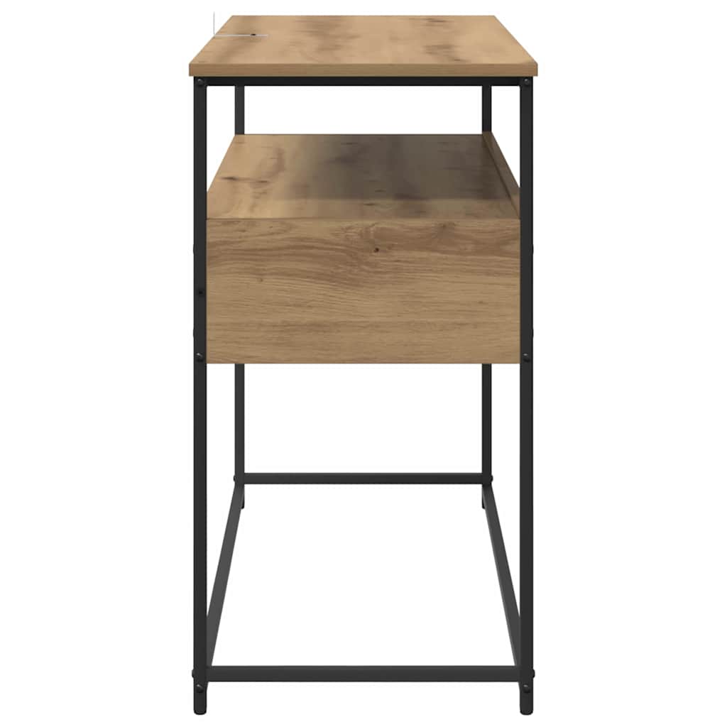 Konsollbord Artisan Eik 100 x 40 x 75 cm Ingeniørtre og metall