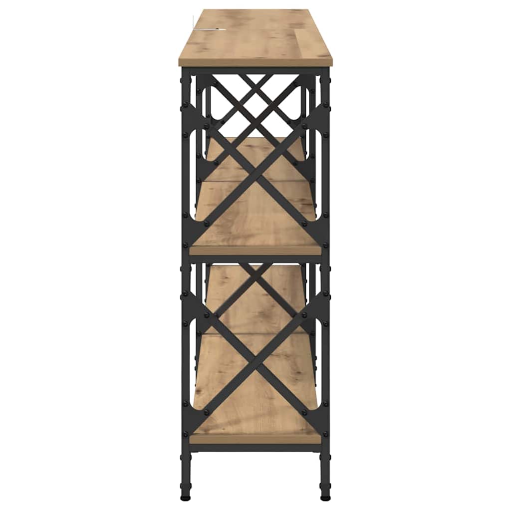 Konsollbord artisan eik 156 x 28 x 80,5 cm Konstruert tre