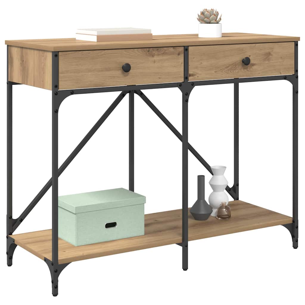 Konsollbord Artisan Eik 100 x 39 x 78,5 cm Konstruert tre