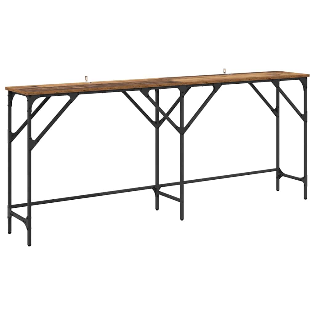 Konsollbord Gammelt tre 180 x 29 x 75 cm Konstruert tre