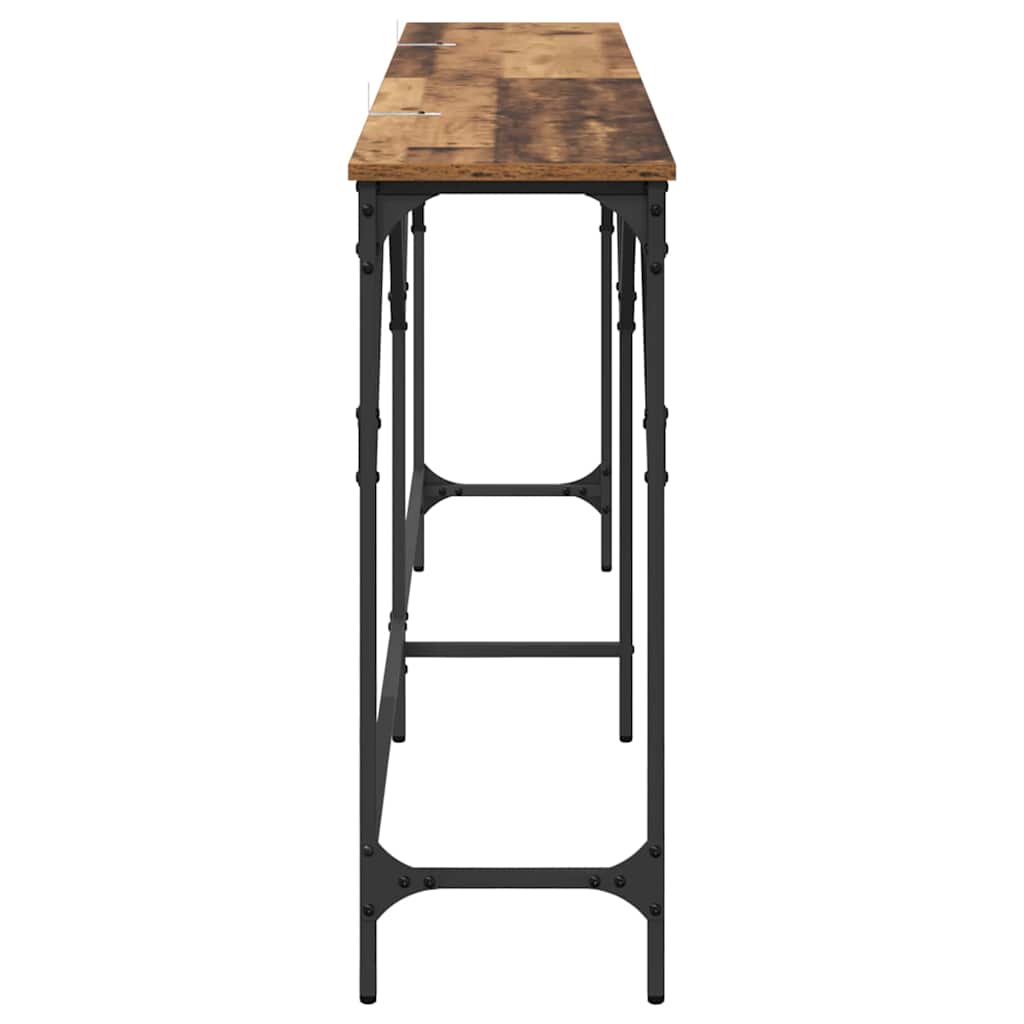 Konsollbord Gammelt tre 180 x 29 x 75 cm Konstruert tre