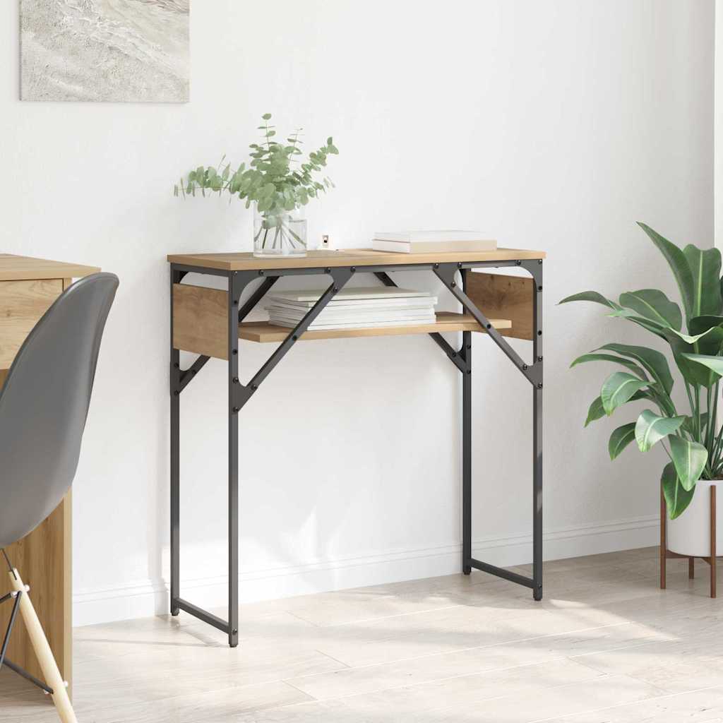 Konsollbord artisan eik 75x30x75cm Konstruert tre