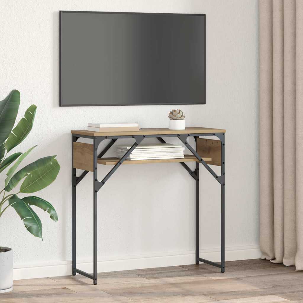 Konsollbord artisan eik 75x30x75cm Konstruert tre