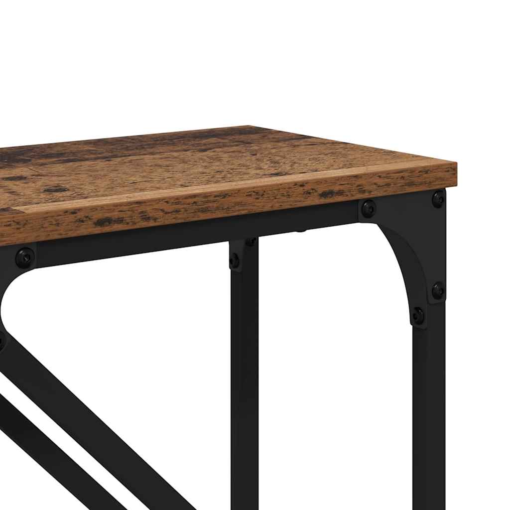 Konsollbord 2 pcs Gamle tre 100 x 28 x 75 cm Konstruert tre