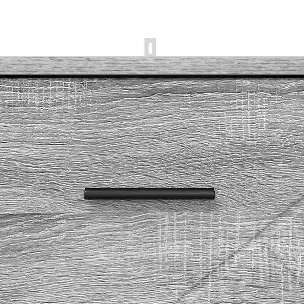 Nattbordskap Grå sonoma 38 x 38 x 66 cm Konstruert tre