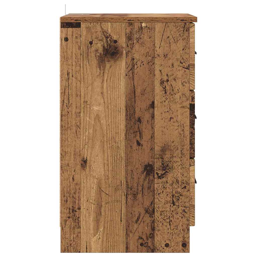 Nattbordskap Gammelt tre 38 x 38 x 66 cm Konstruert tre