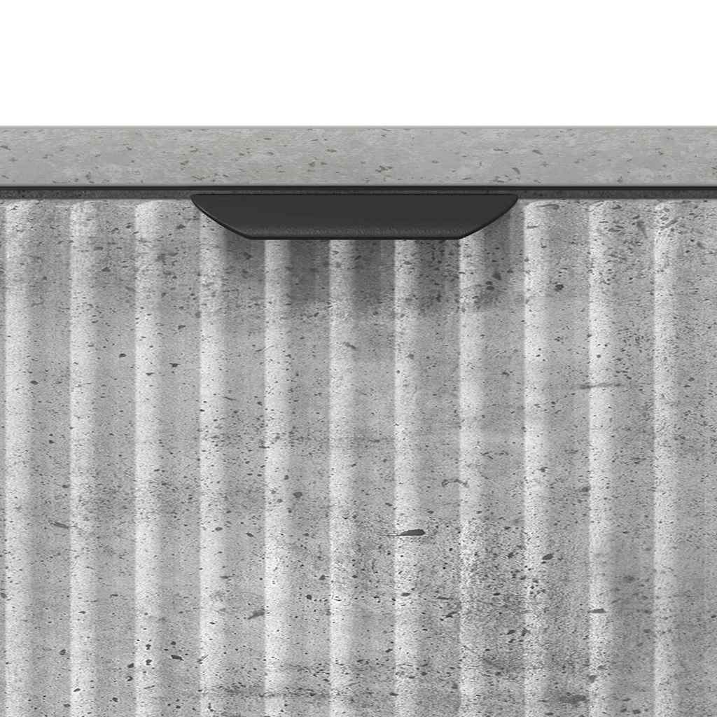 Nattbord med skuff Betonggrå 63,5 x 36 x 61 cm Konstruert tre