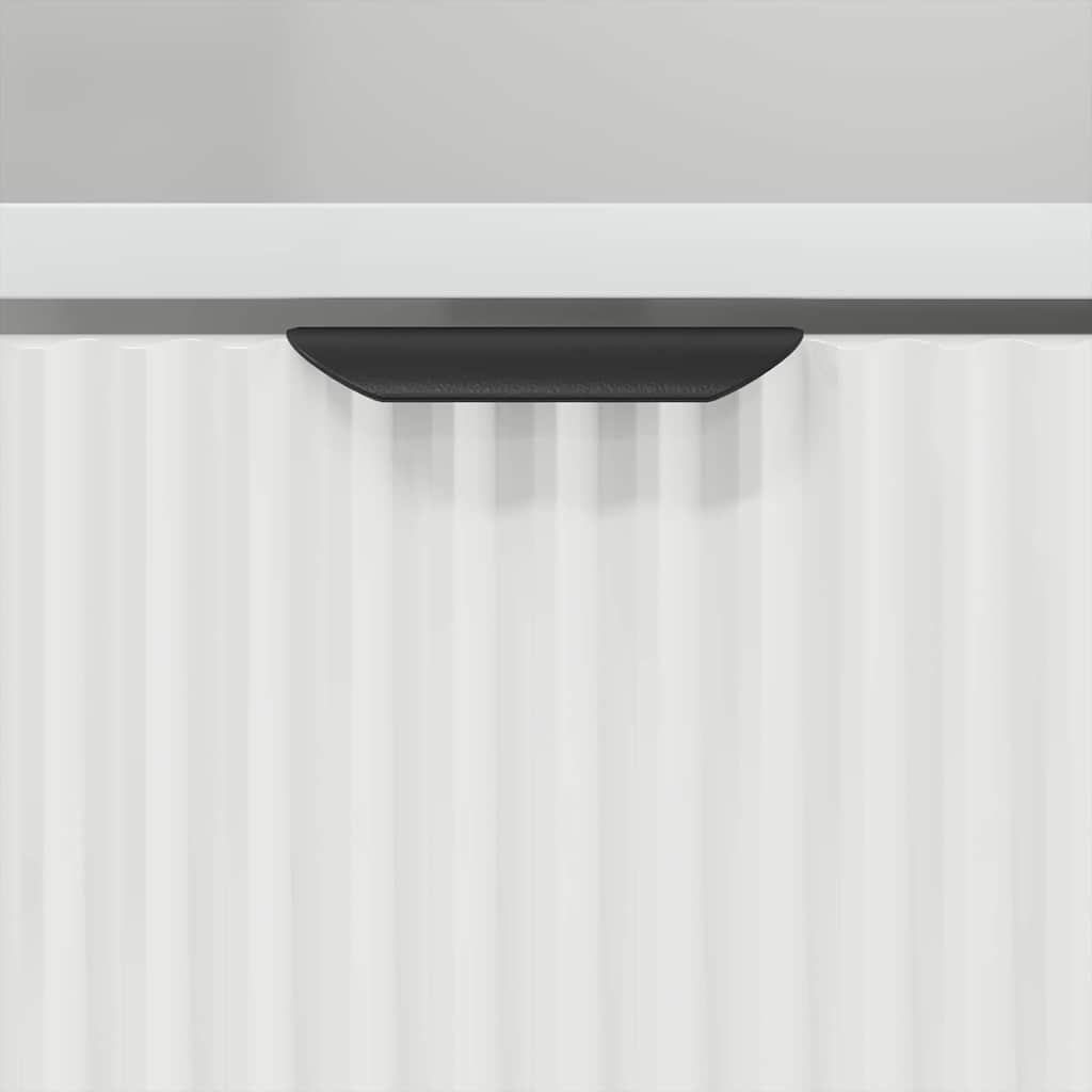 Nattbord med skuff Hvit 49 x 36 x 61 cm Konstruert tre