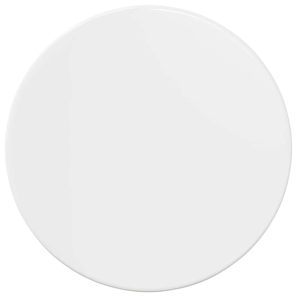 Bordplate Høyglans hvit 40 x 40 x 1.5 cm Konstruert tre