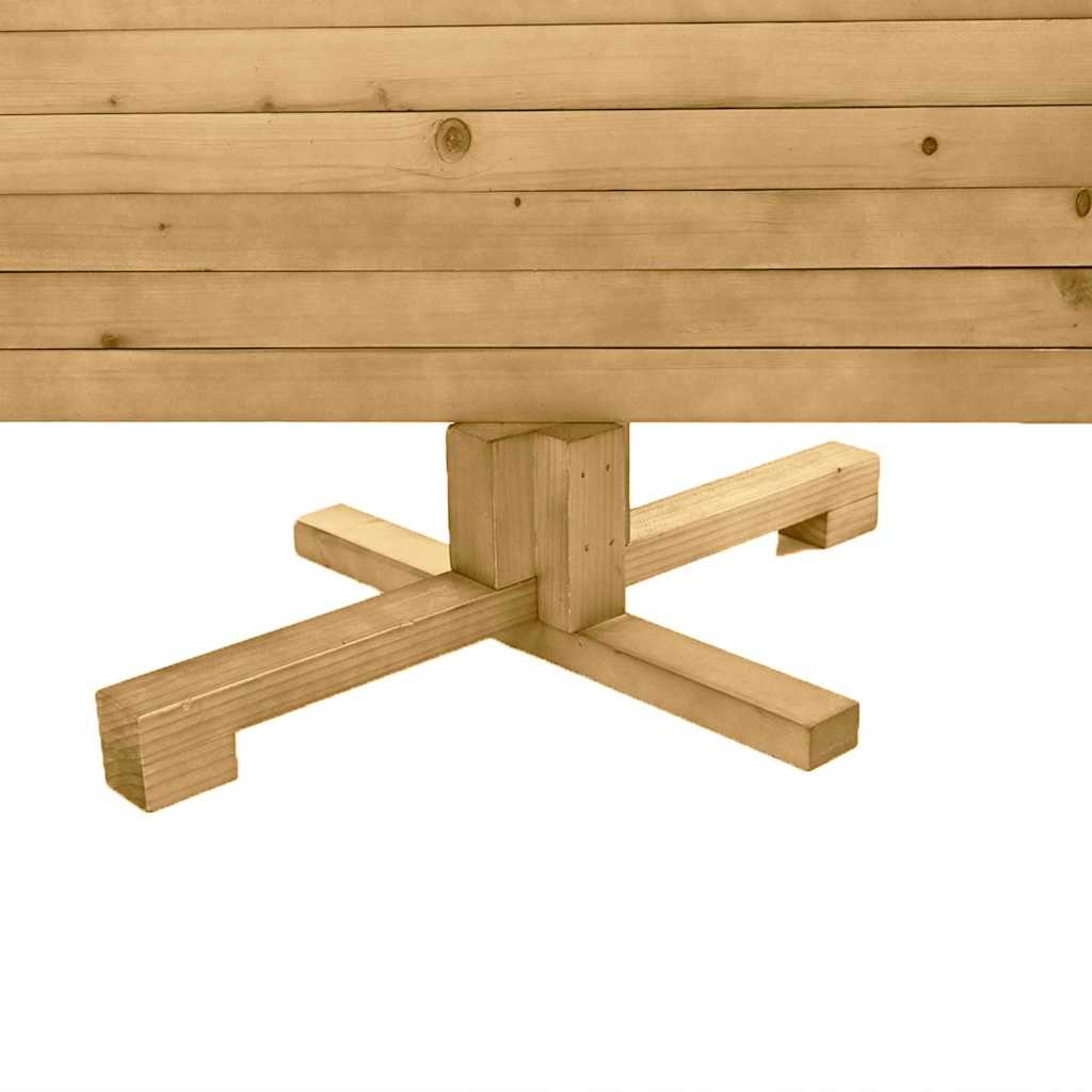 Trekjuletrær med stativ Brun 120 cm Heltre furu