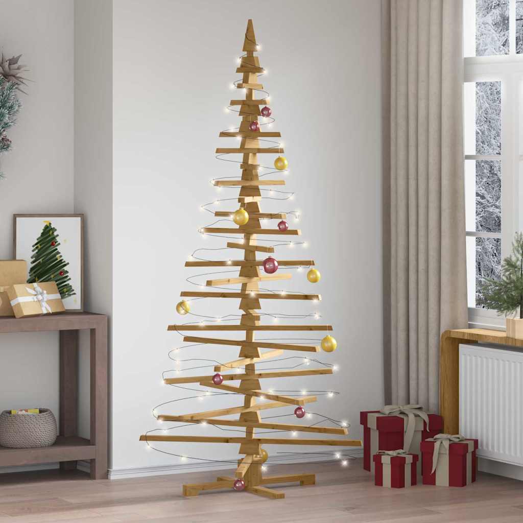 Trekjuletrær med stativ Brun 210 cm Heltre furu