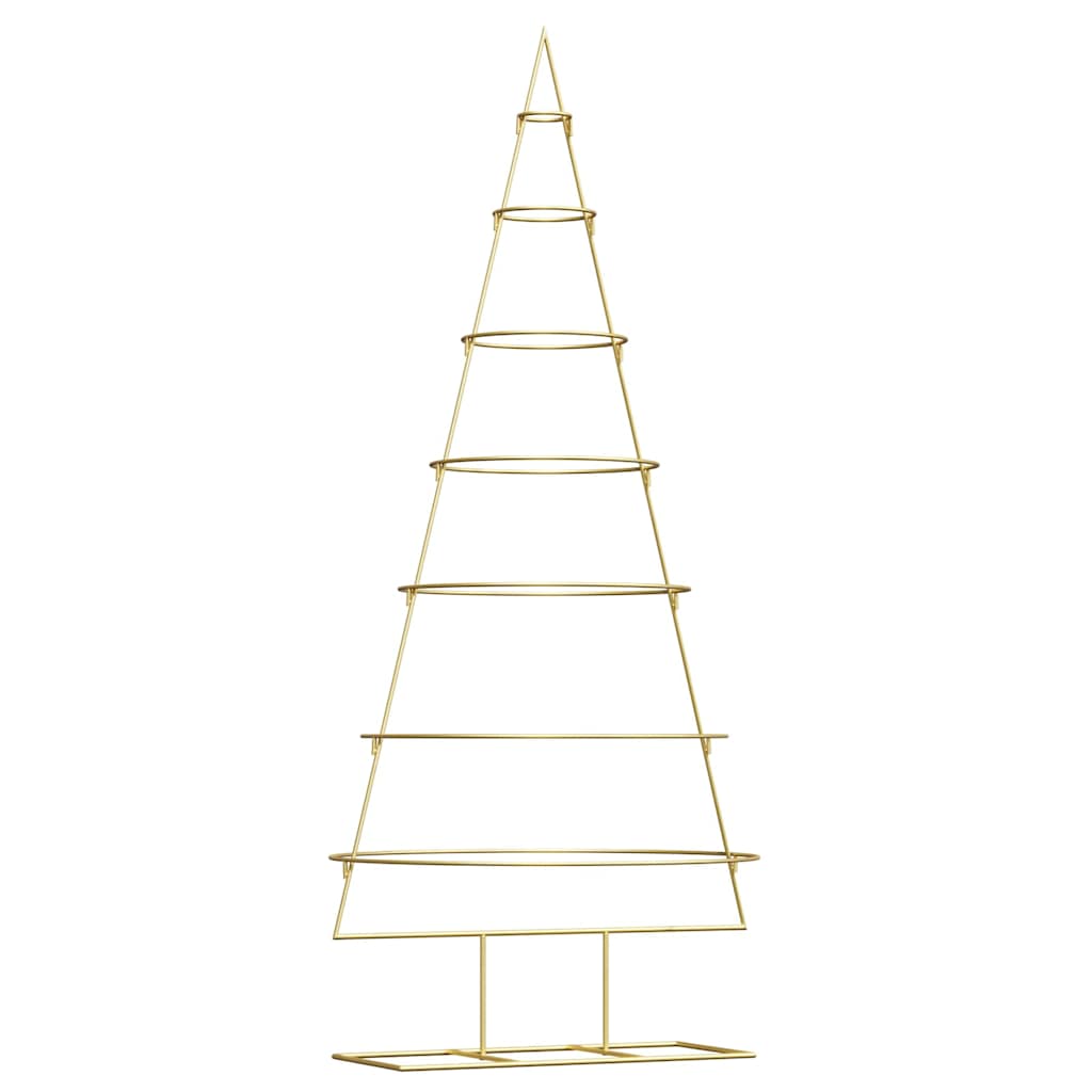 Metall juletre med stativ Gull 180 cm Pulverlakkert stål